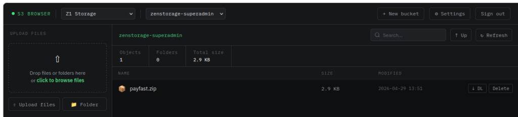 View S3 buckets, create buckets, upload and delete all in one S3 Browser interface.